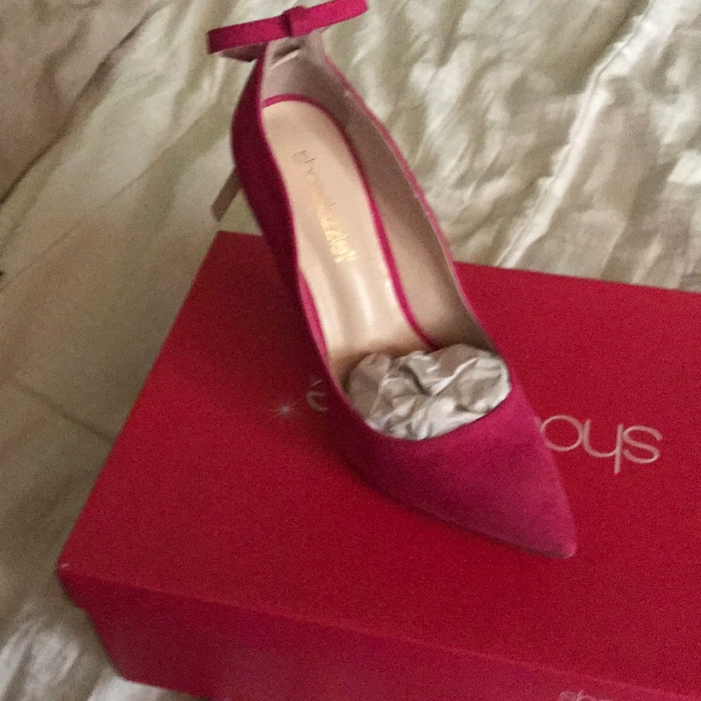 Pink high heels